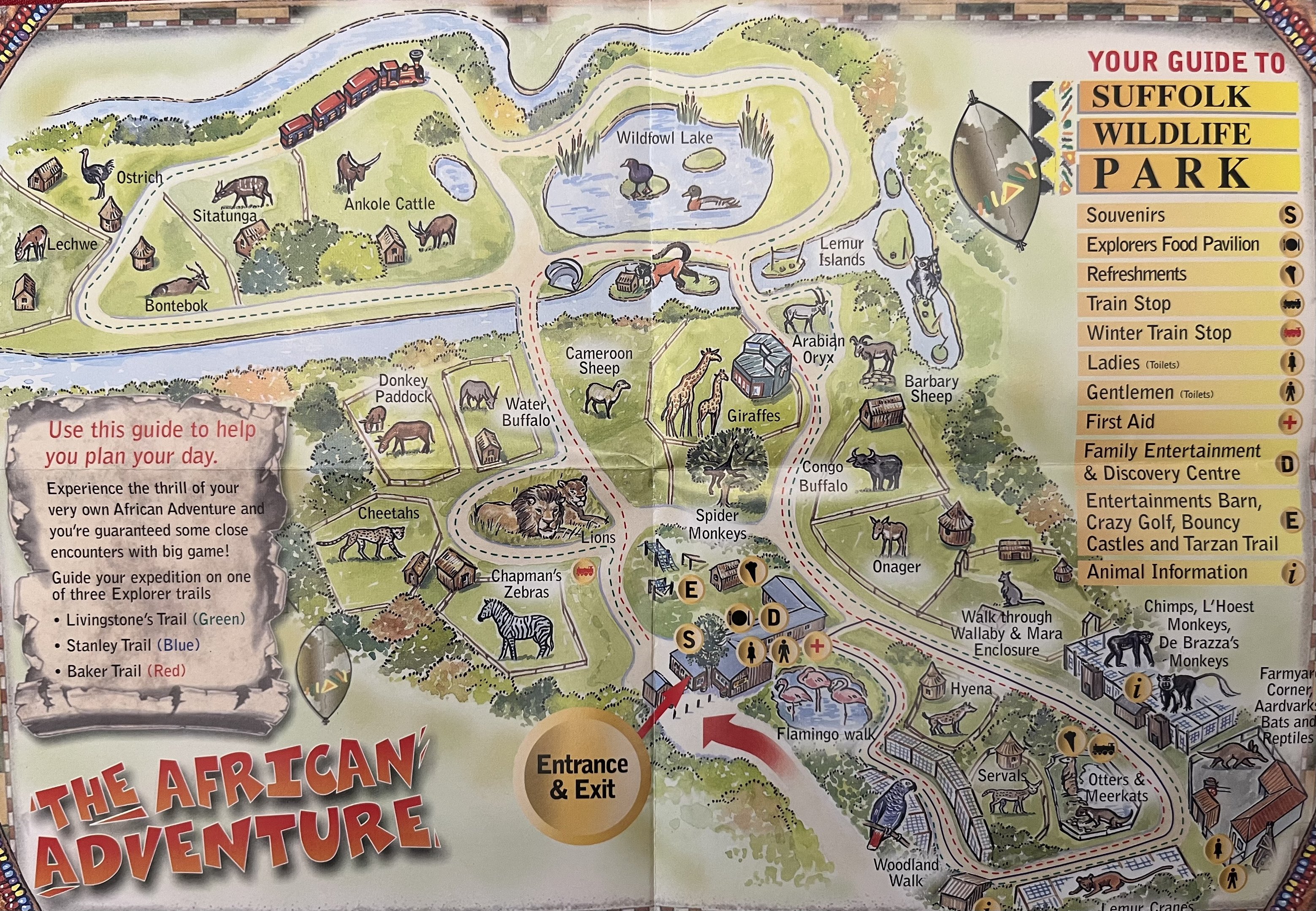 Suffolk Wildlife Park Map - undated