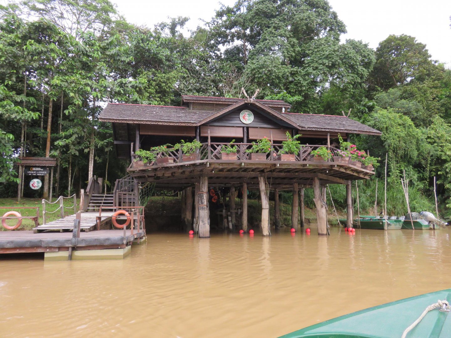 Sukau Rainforest Lodge on the edge of the Kinabatangan River, Sabah, Borneo