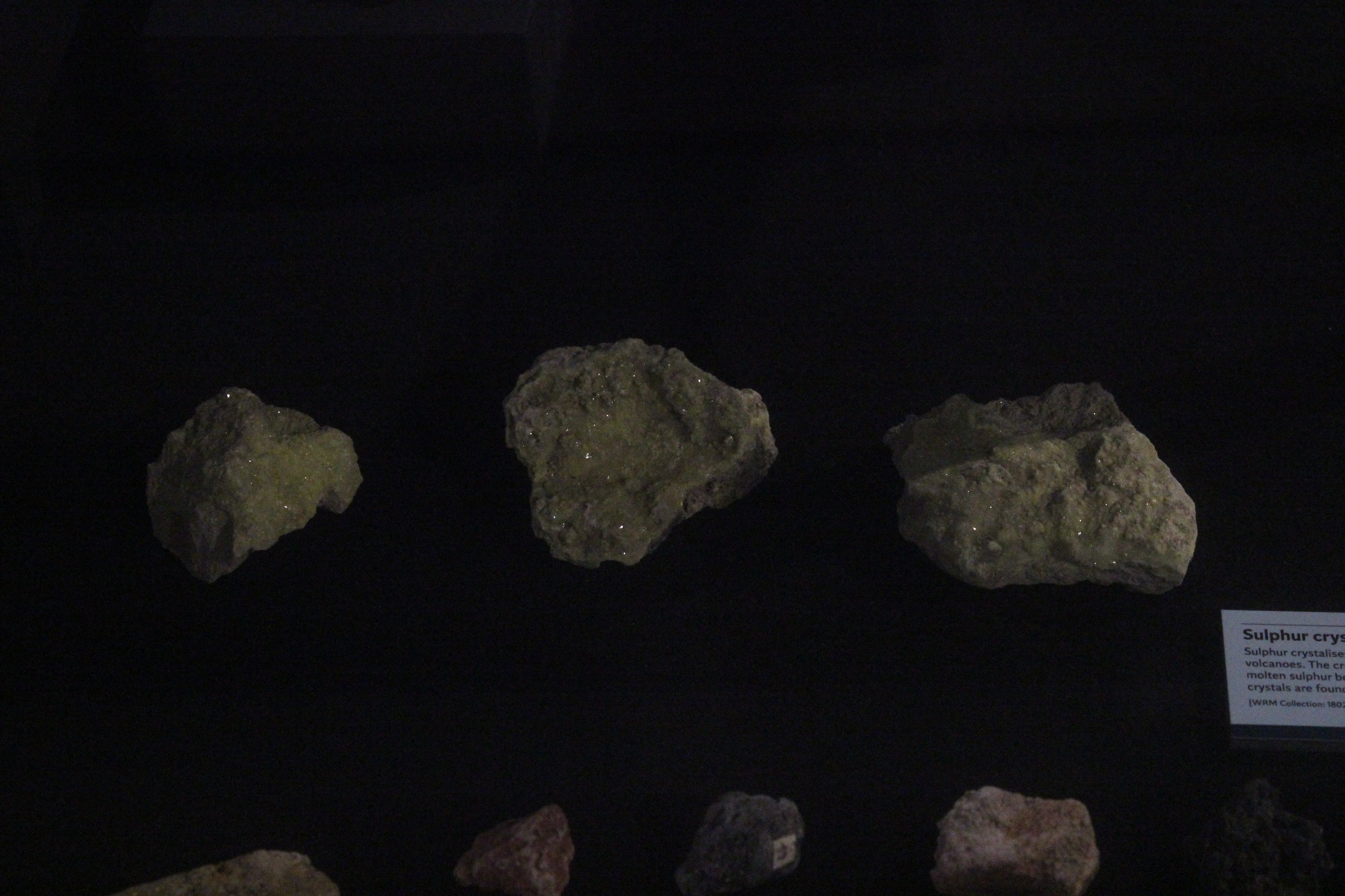 Sulphur crystals, Whanganui Regional Museum
