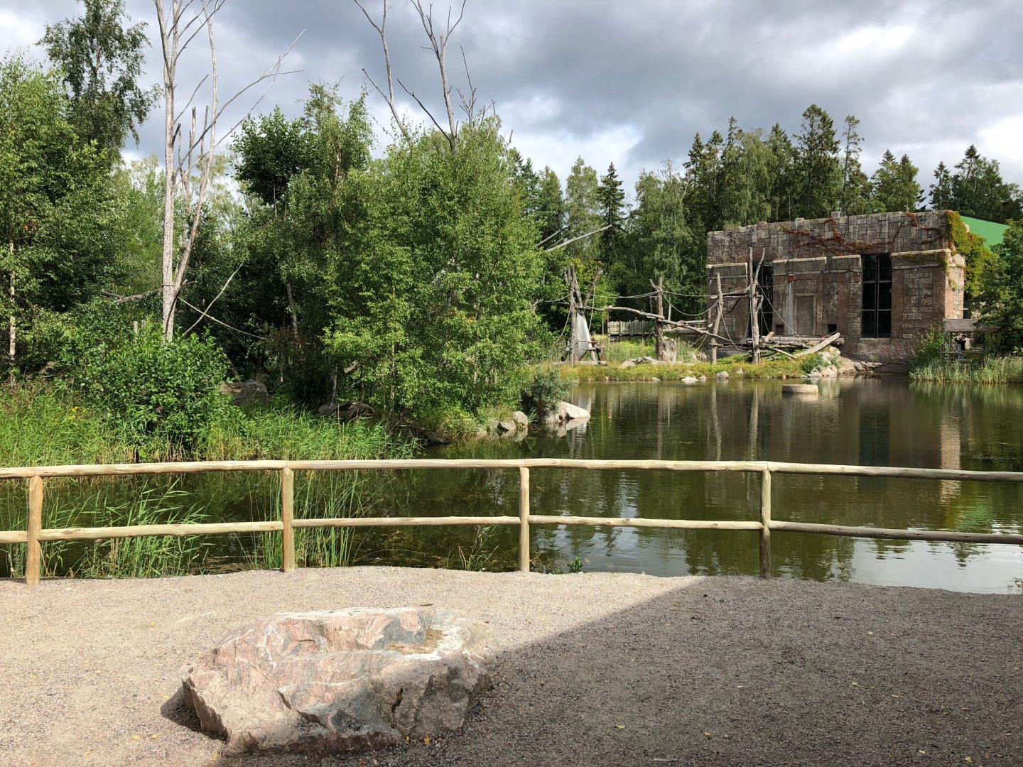 Sumatran orangutan house and islands