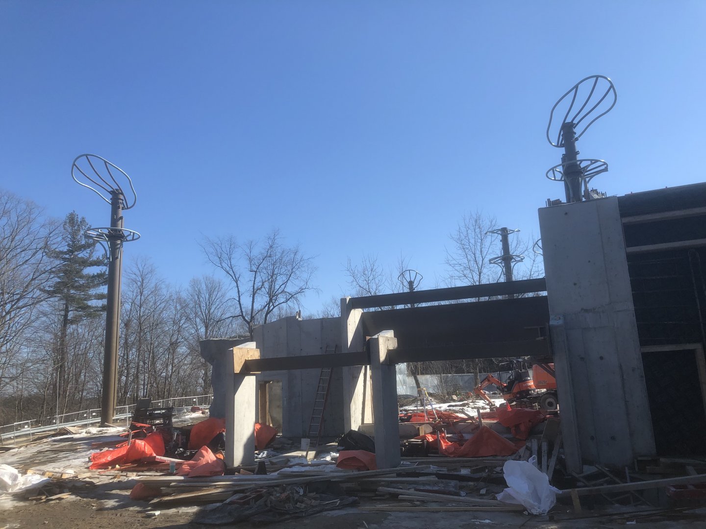 Sumatran Orangutan Outdoor Exhibit construction