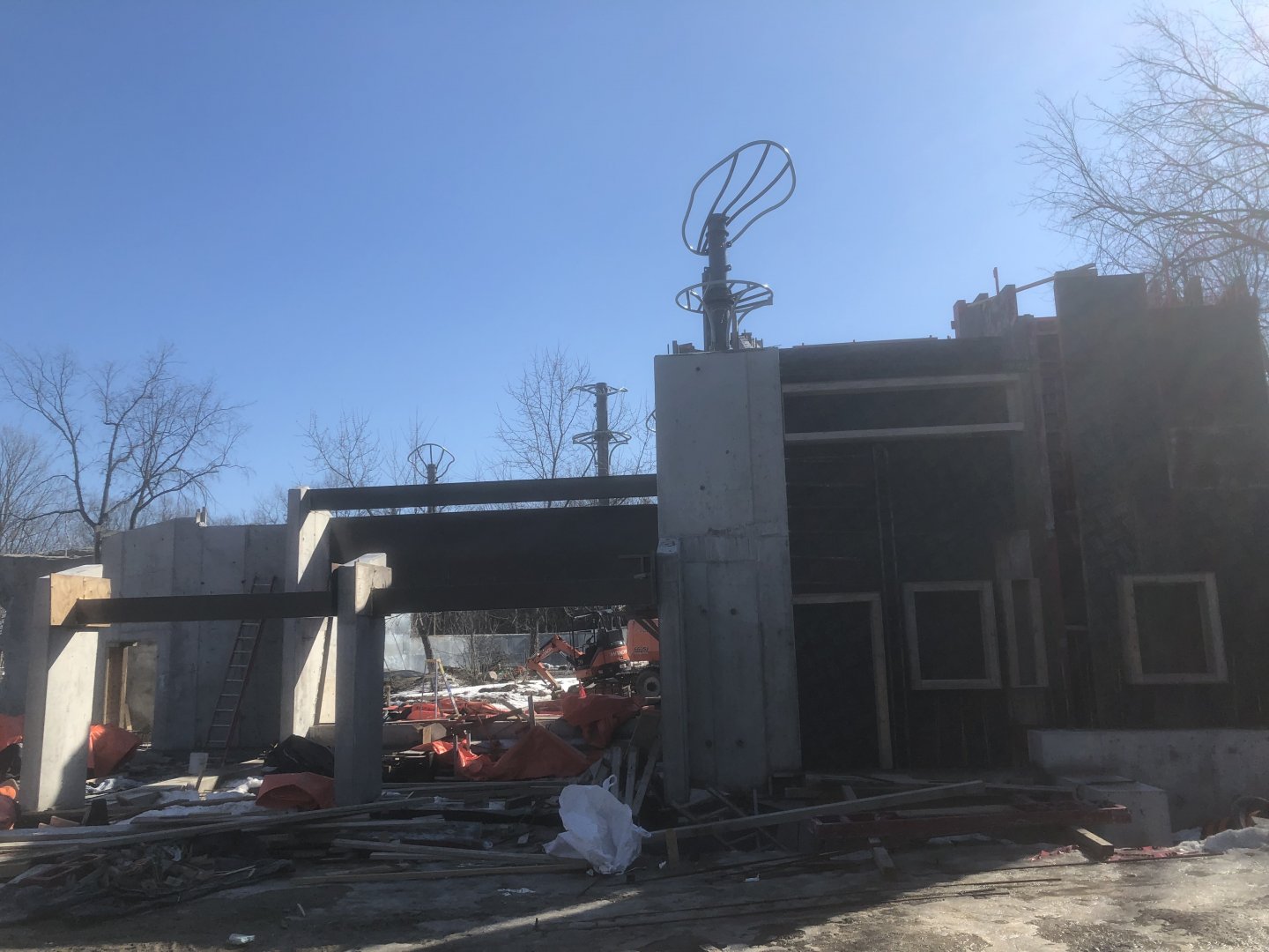 Sumatran Orangutan Outdoor Exhibit construction