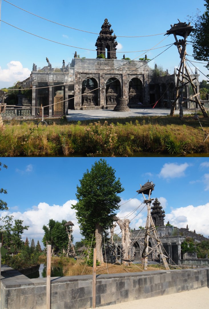 Sumatran orangutan temple and Sumatran orangutan and Asian small-clawed otter island, 2020-09-02