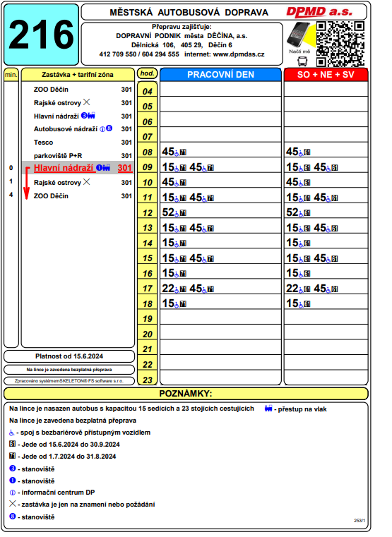 Summer bus service from train station to the zoo