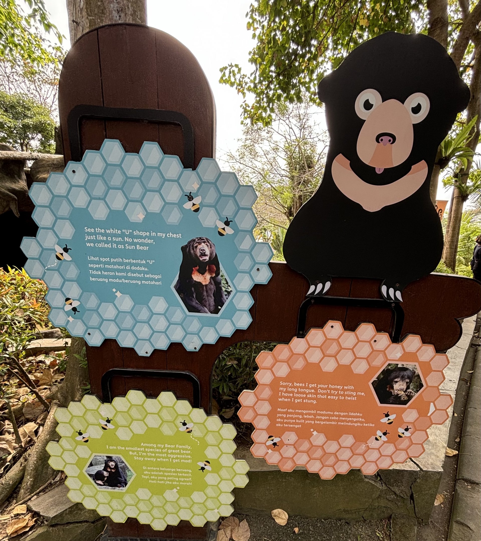 Sun Bear Exhibit Signs