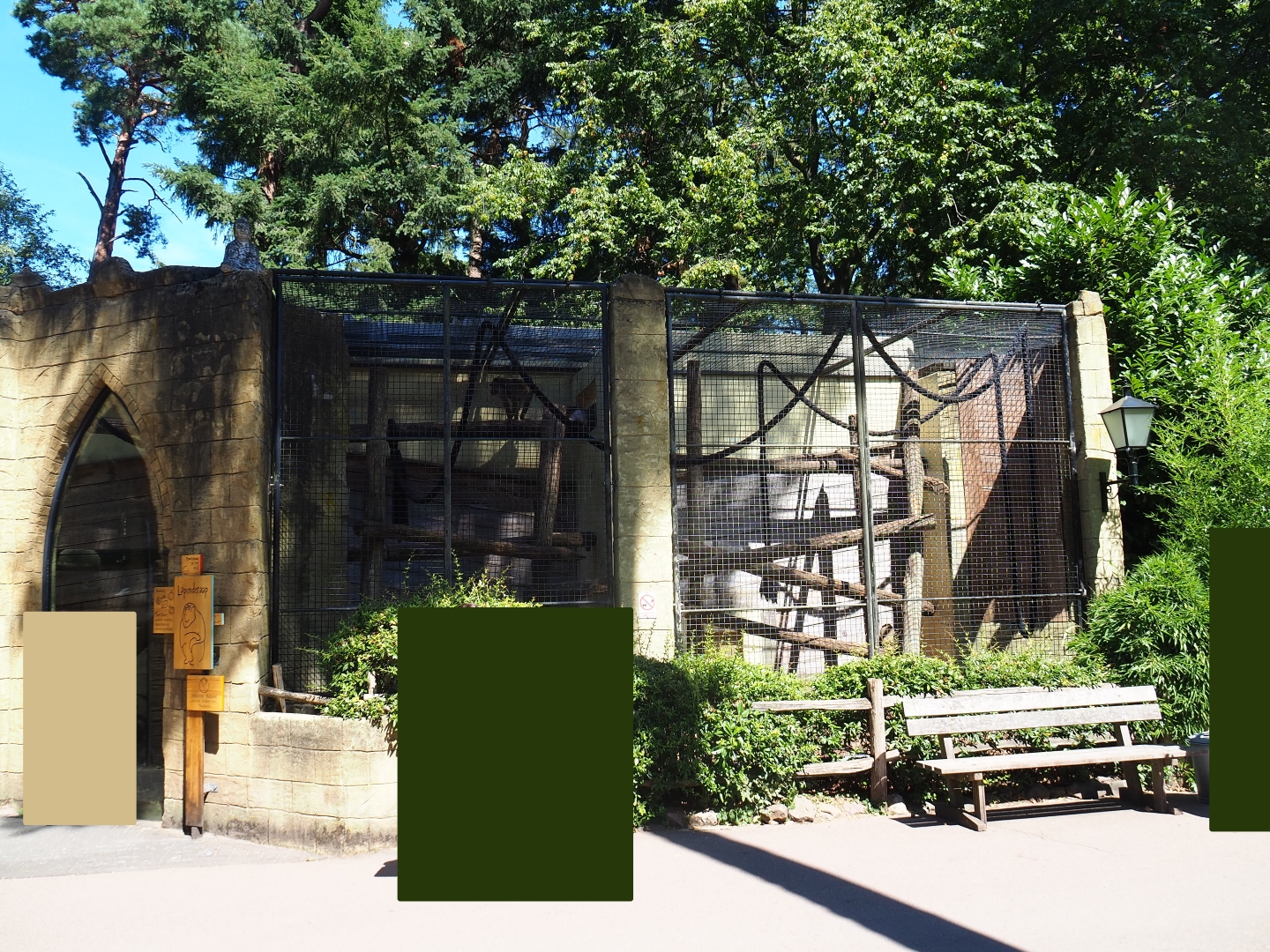 Sunda pig-tailed macaque exhibit