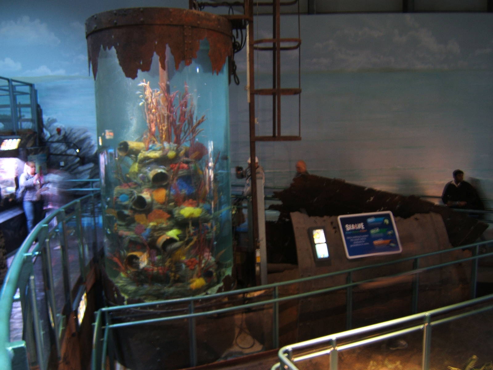 Sunken submarine tank