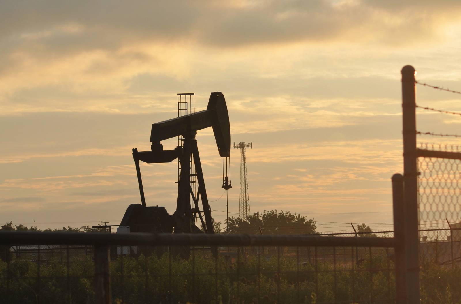 Sunrise in Odessa, Texas.