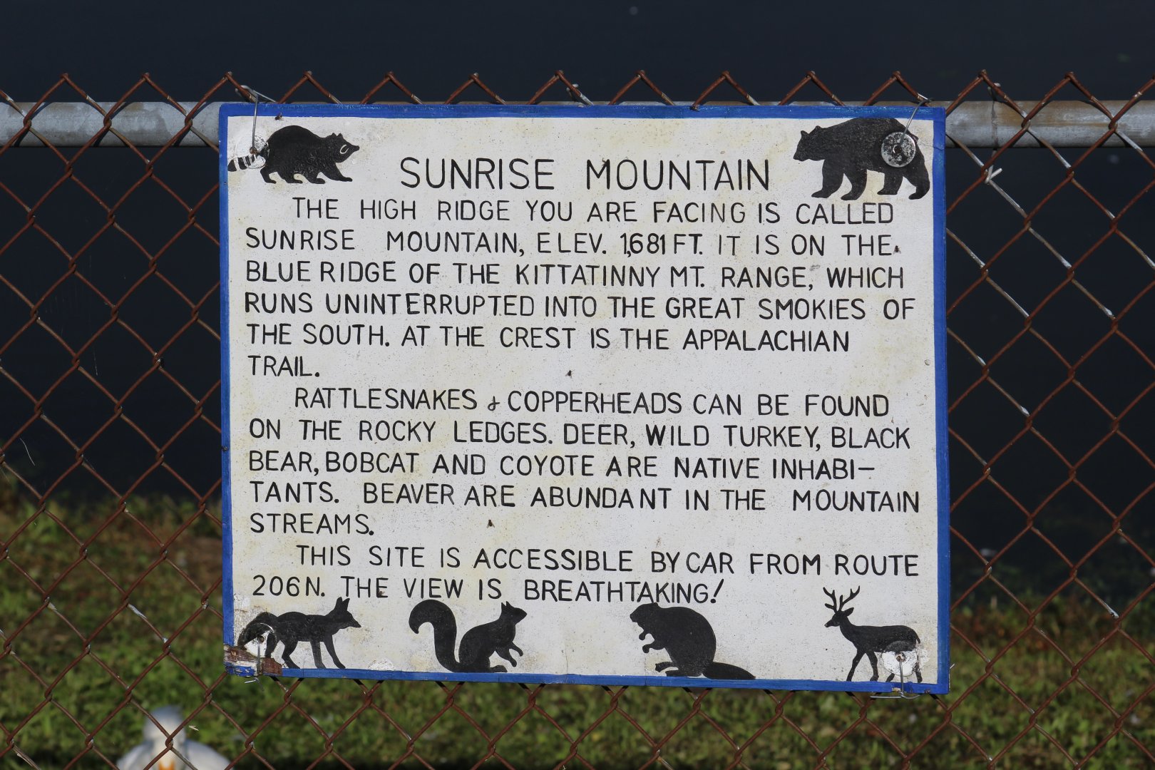 Sunrise Mountain Sign