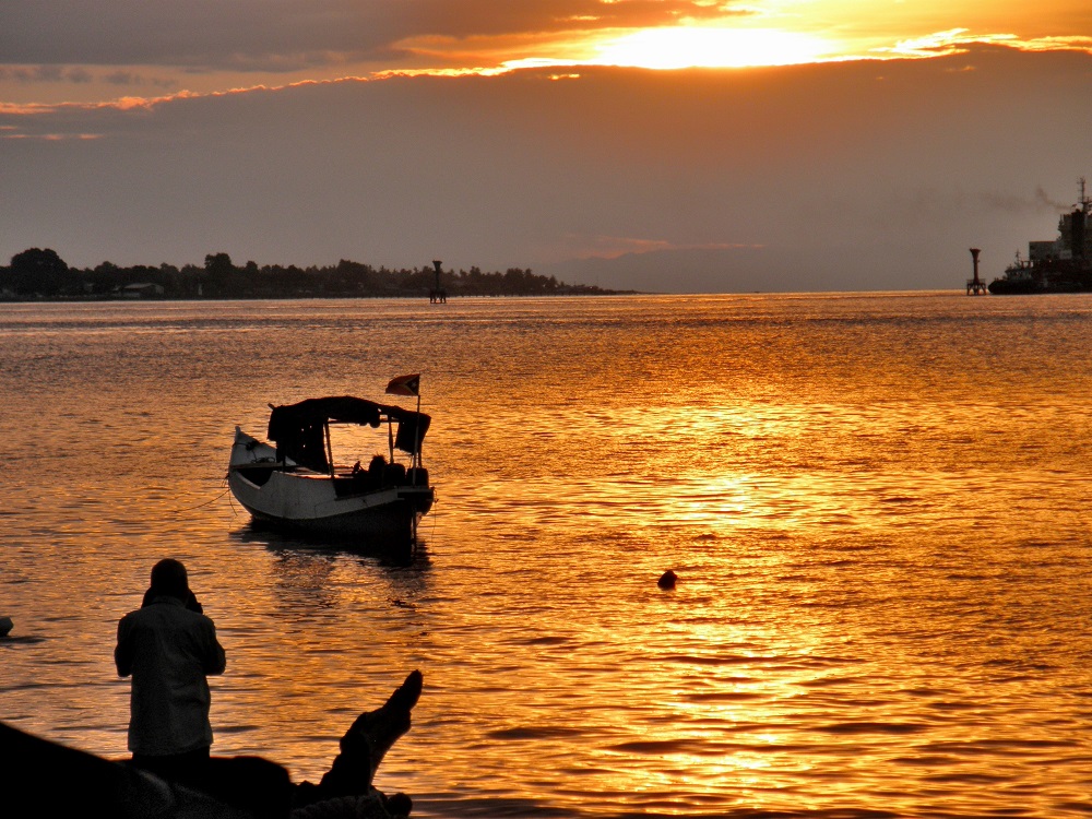 Sunset 2. Dili harbour.  Timor Leste