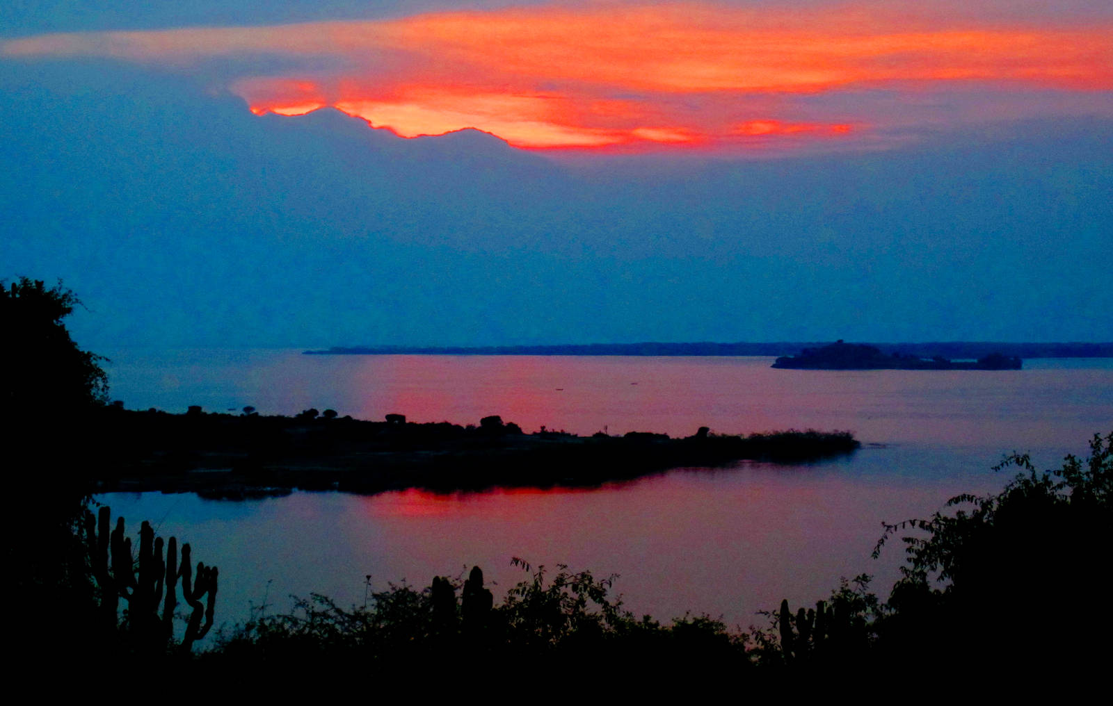 Sunset from the Mweya Peninsula