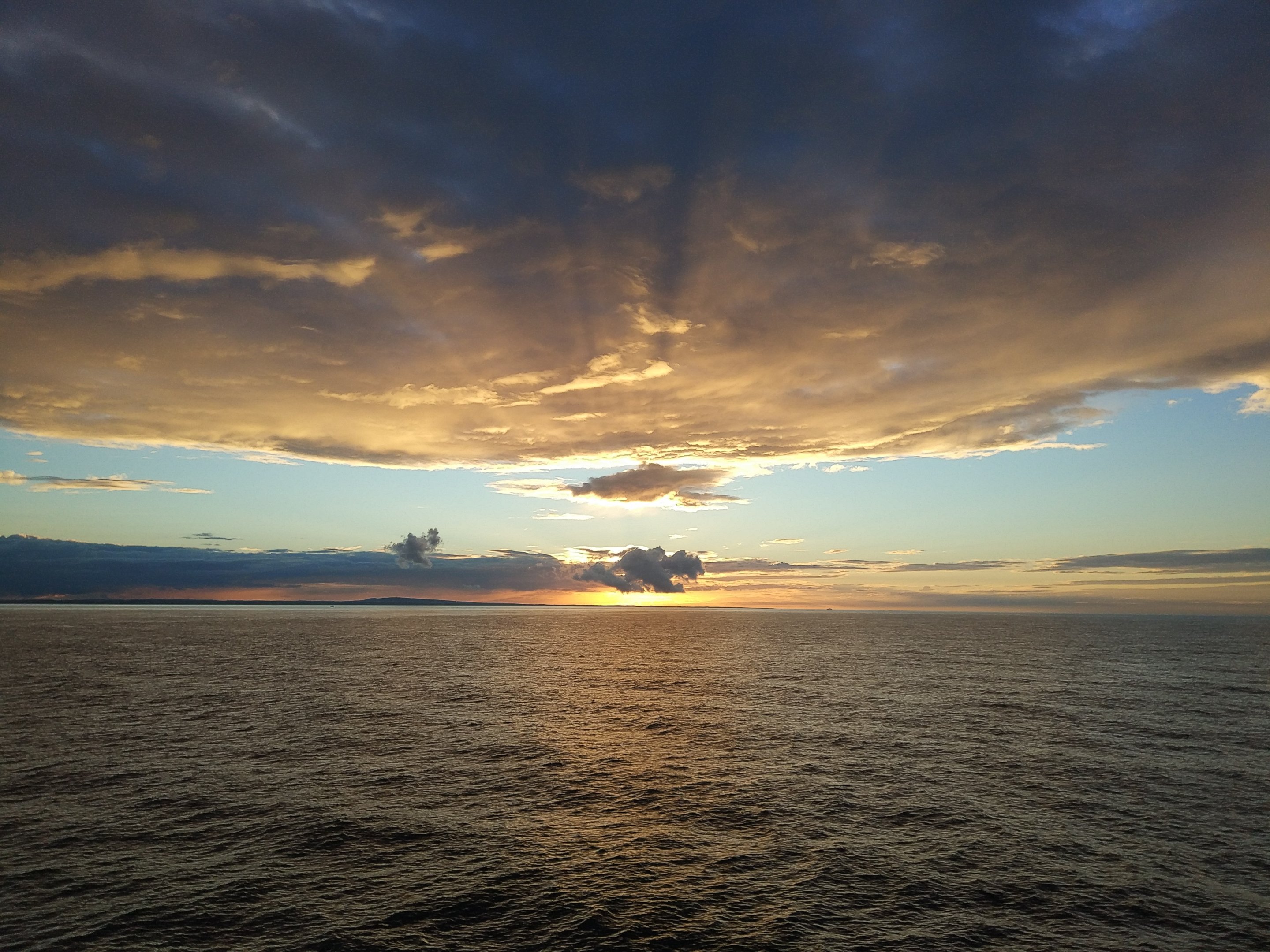 Sunset over the North Sea