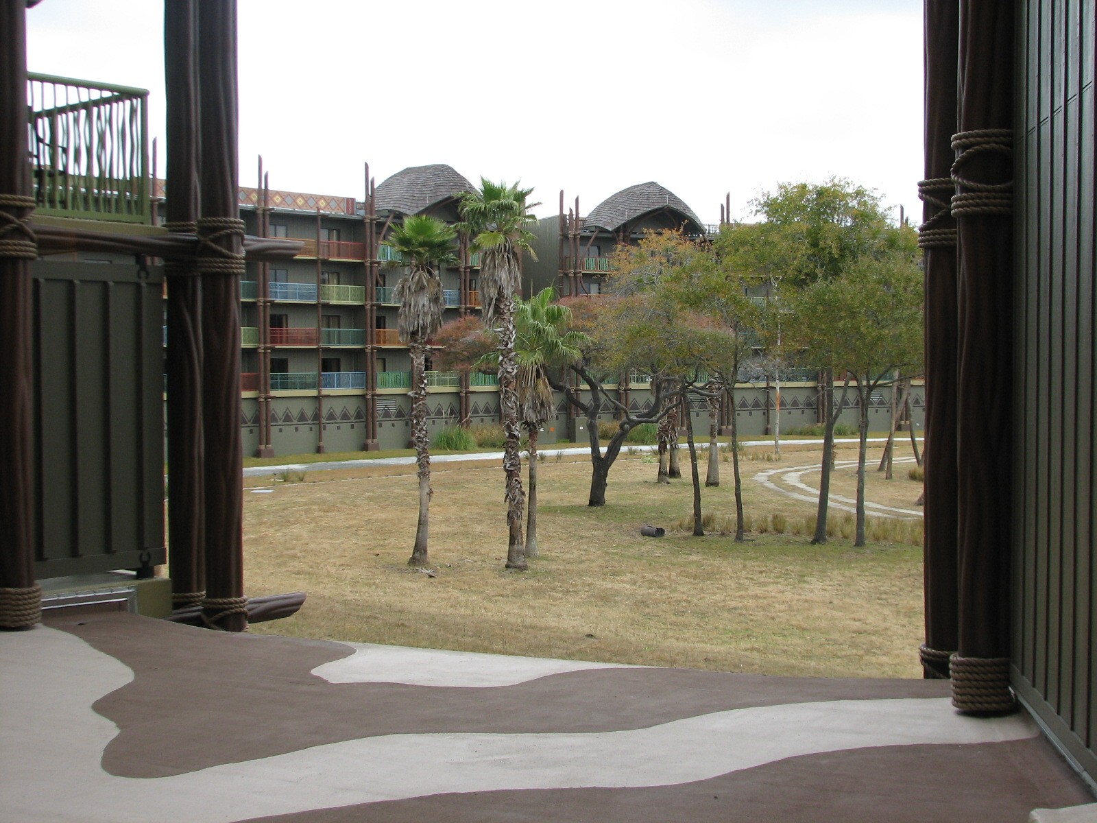 Sunset Savanna - View from Kidani Village Hallway