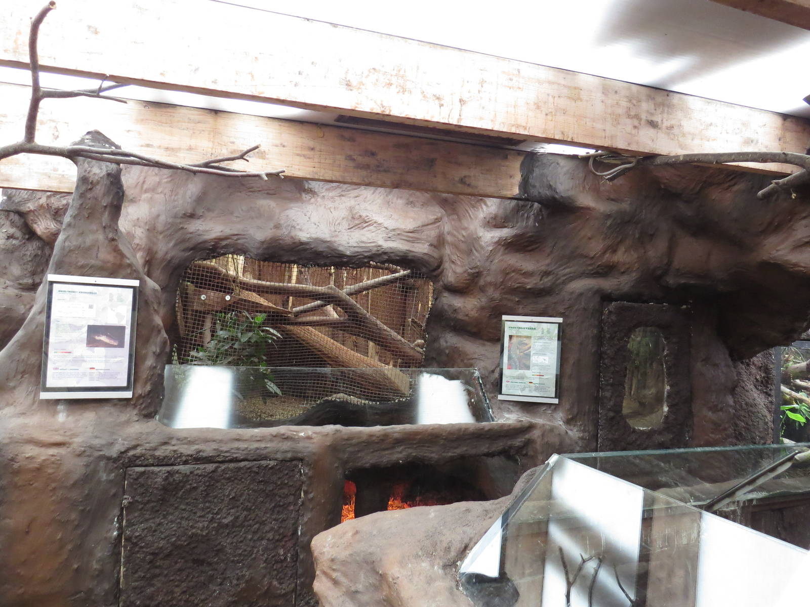 Suspended monitor enclosure, June 2015.