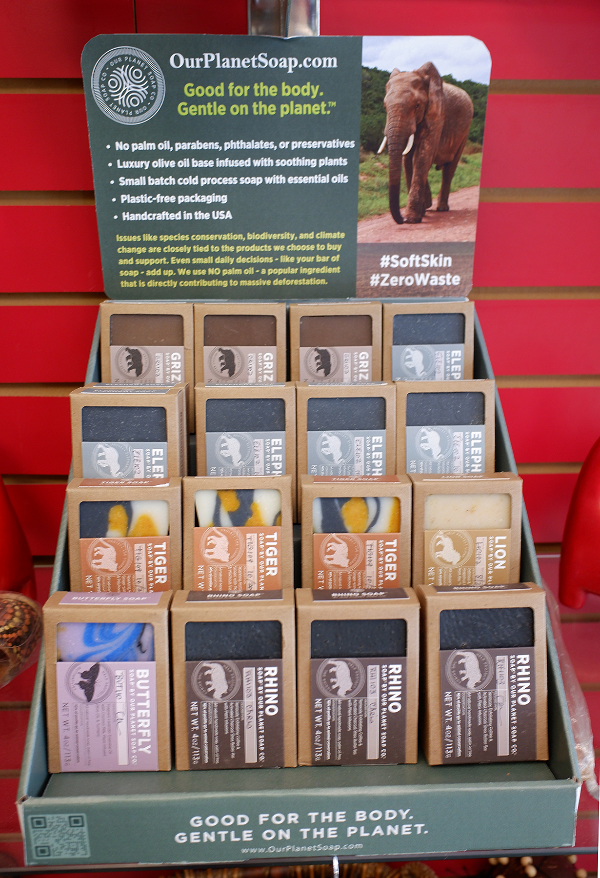 sustainable soap in gift shop