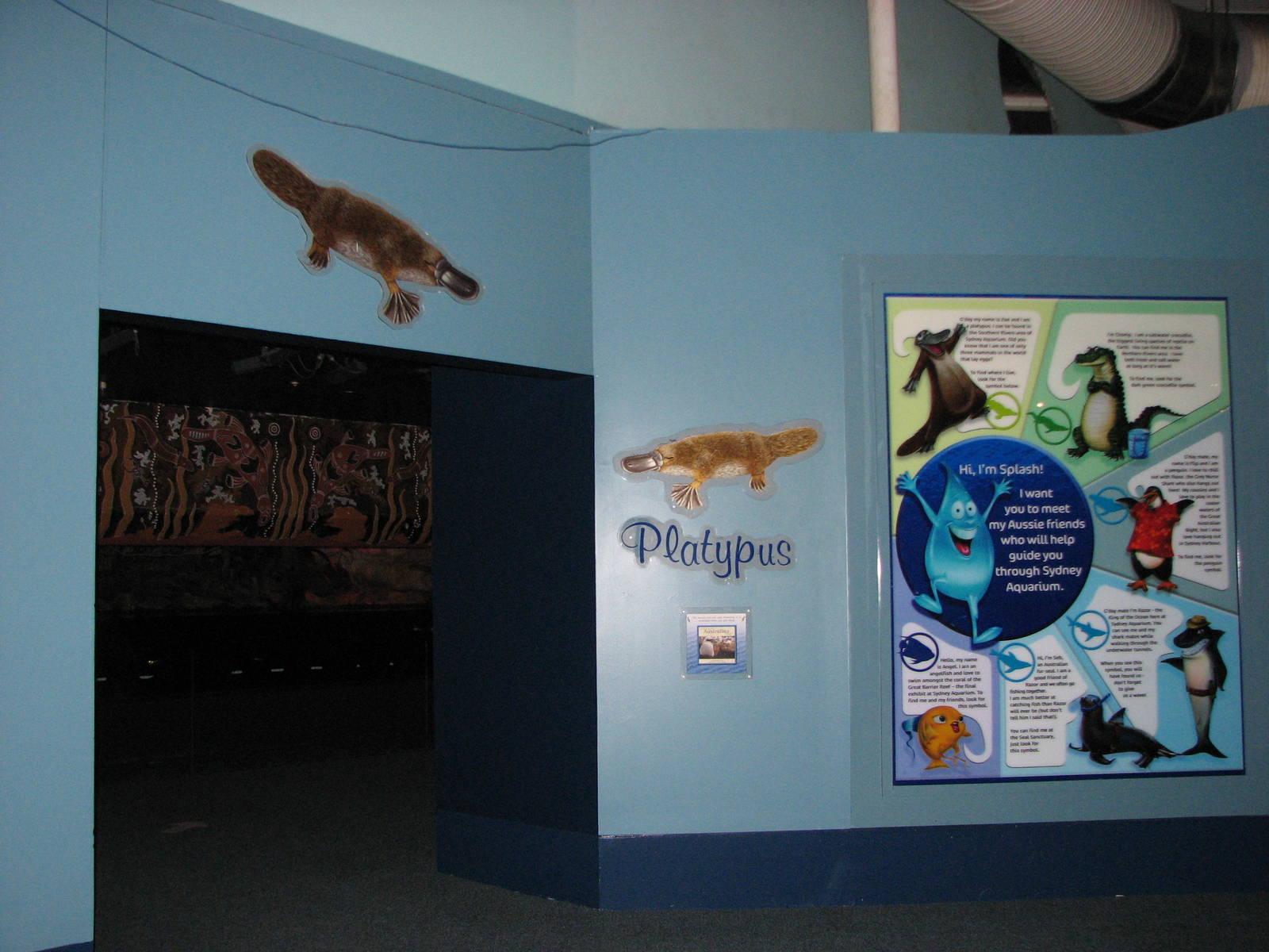 Sydney Aquarium 2007 - Entrance to the Platypus section