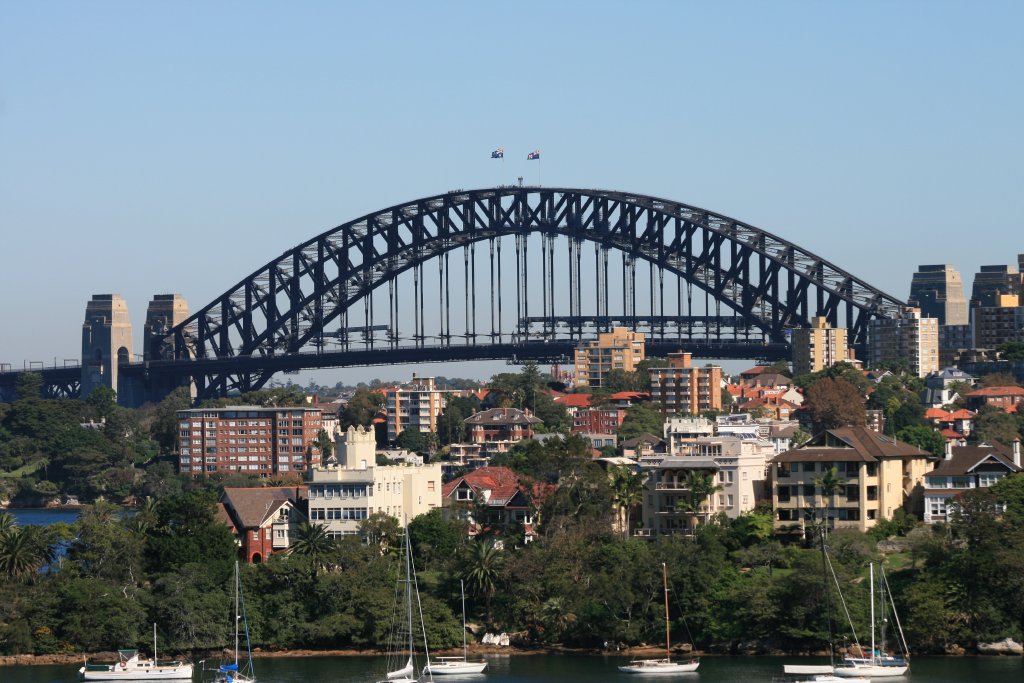 Sydney Harbour Bridge viewed from Taronga