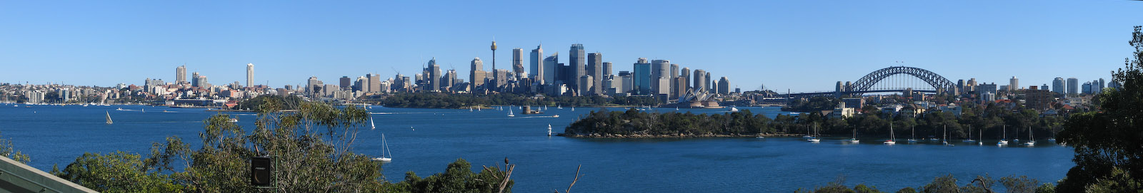 Sydney Panorama from Taronga Zoo - May 2004