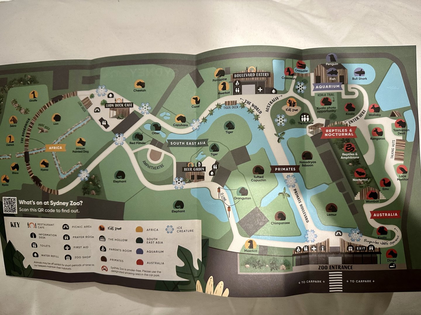 Sydney Zoo Map (2024)