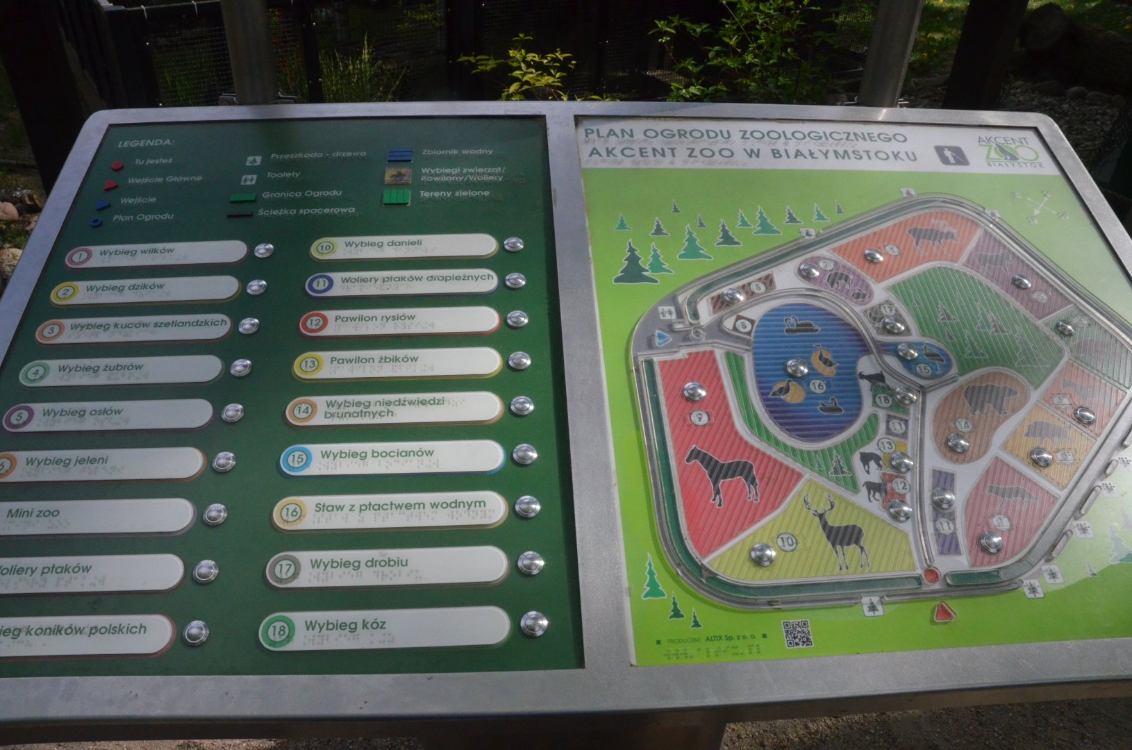 Tactile/Interactive Map at Akcent Zoo Białystok, 08/05/19