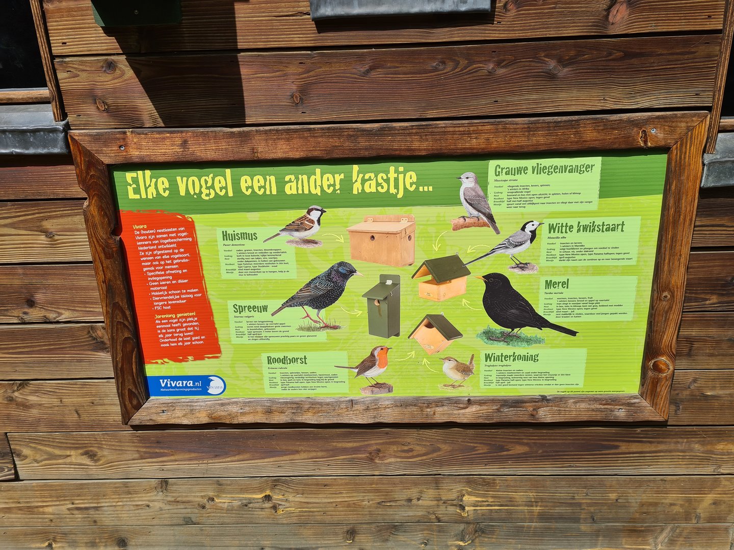 Taiga - Bird house signage