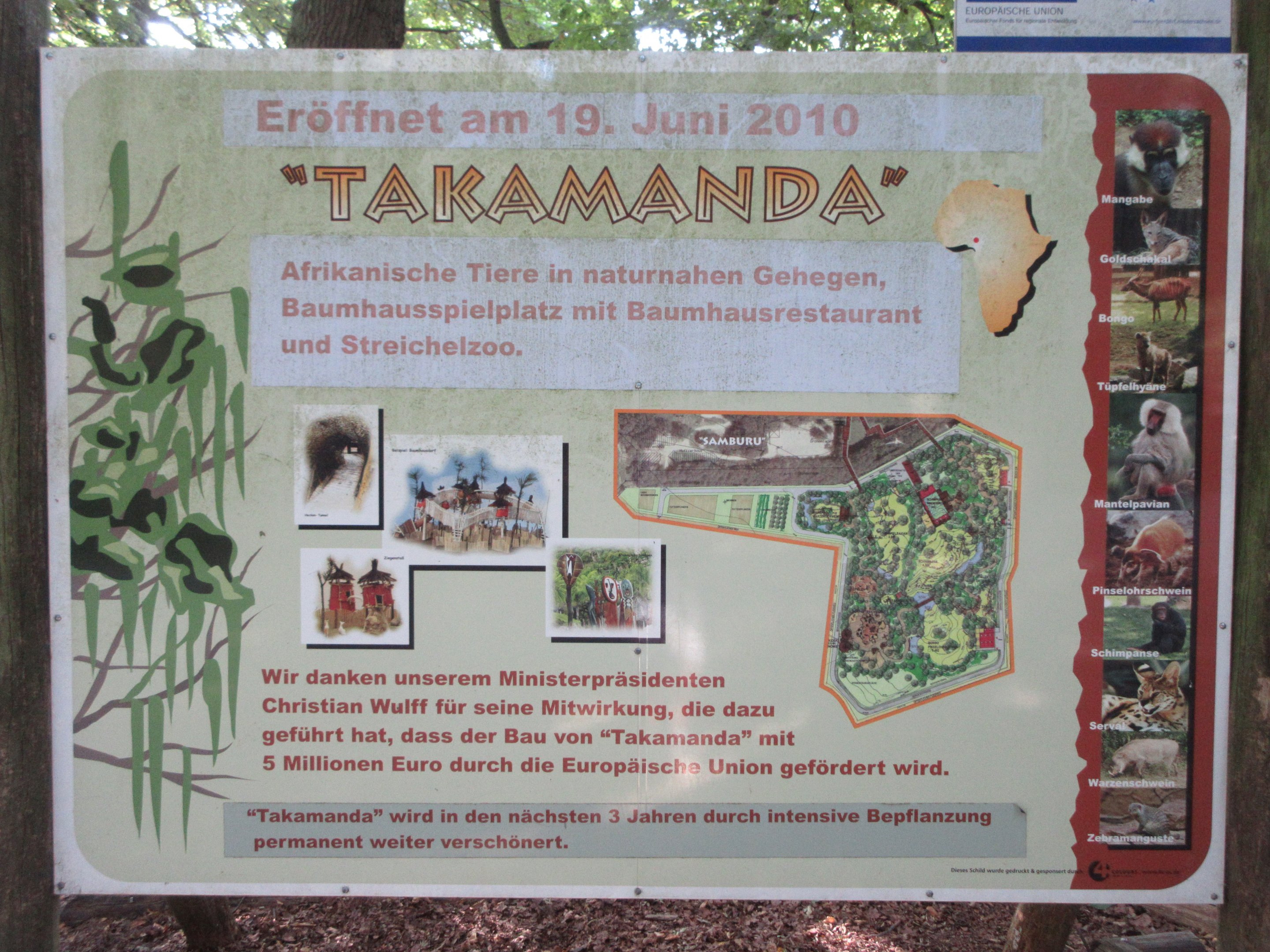 Takamanda - Entrance Sign