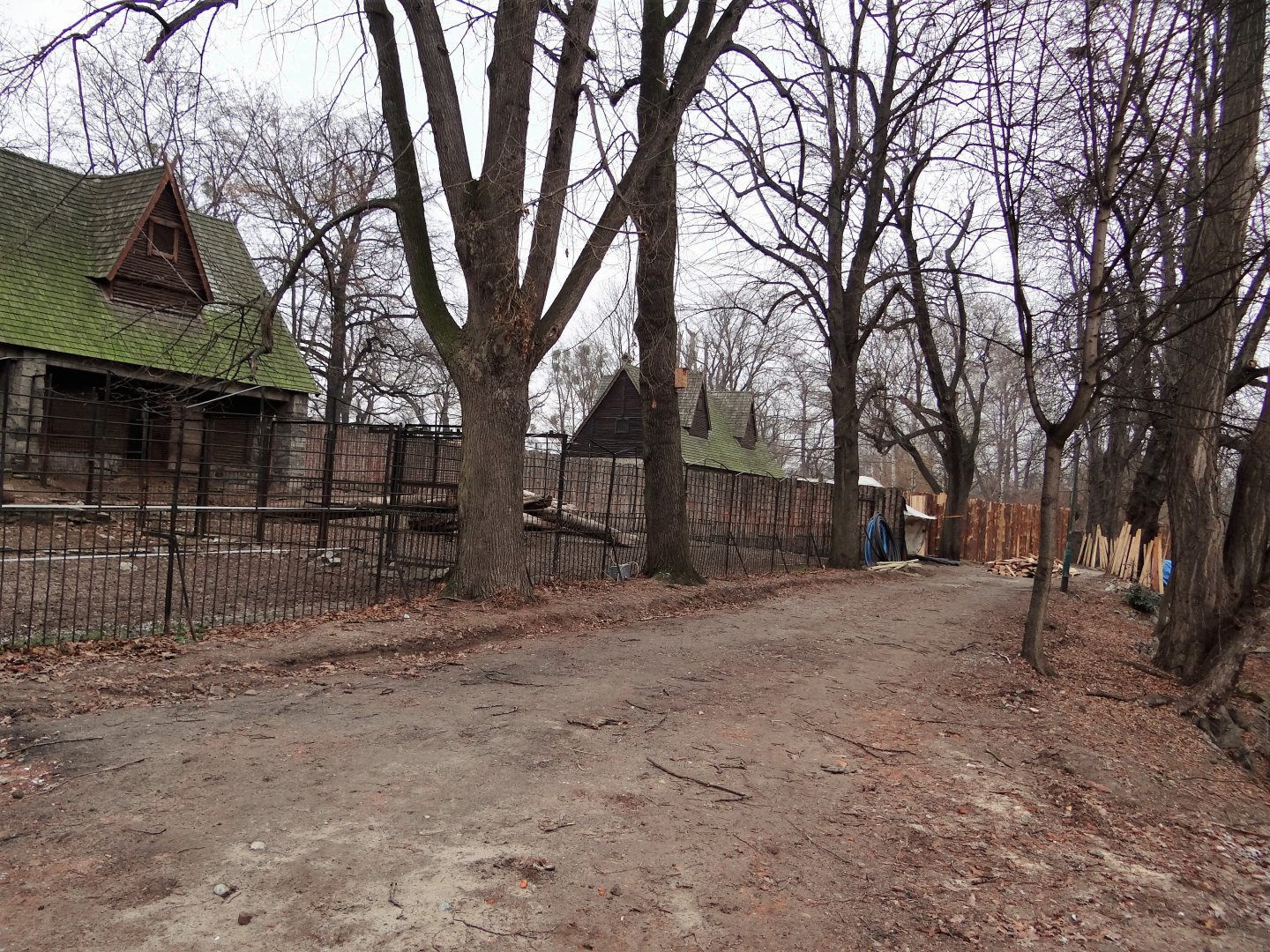 Takin and Alfred deer exhibits under reconstruction
