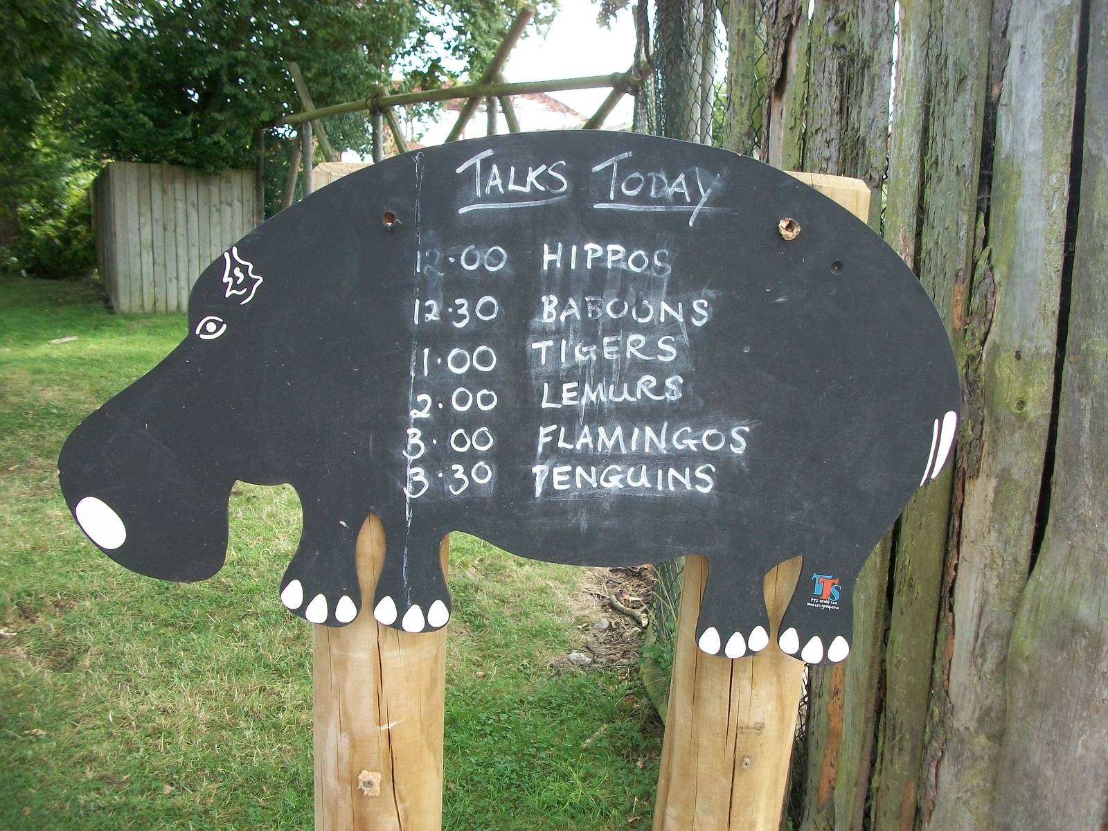 Talks signage, 4th August 2014