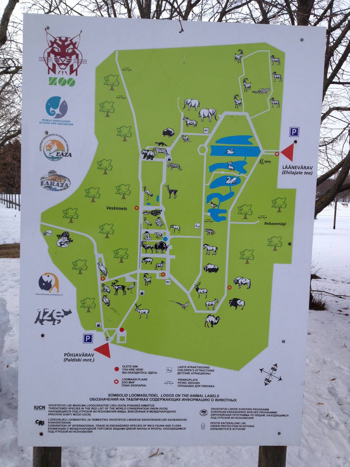 Tallinn Zoo Map