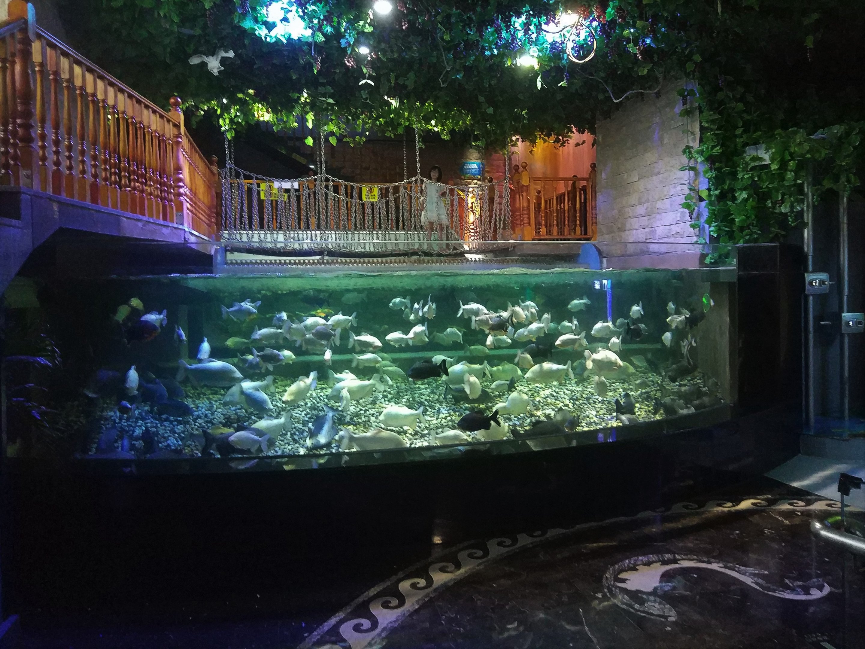 Tank with Overhead Bridge