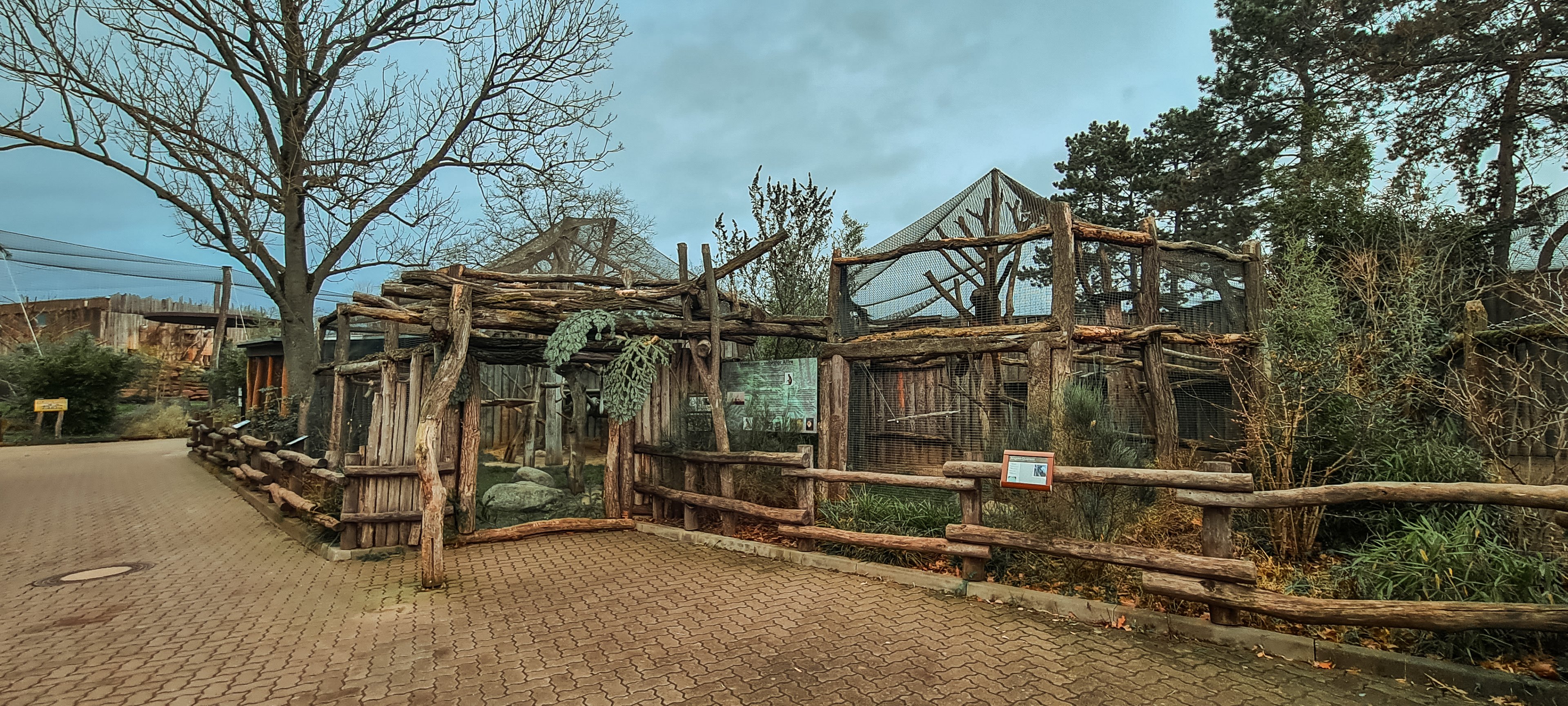 Tanzanian Black-and-white colobus enclosures