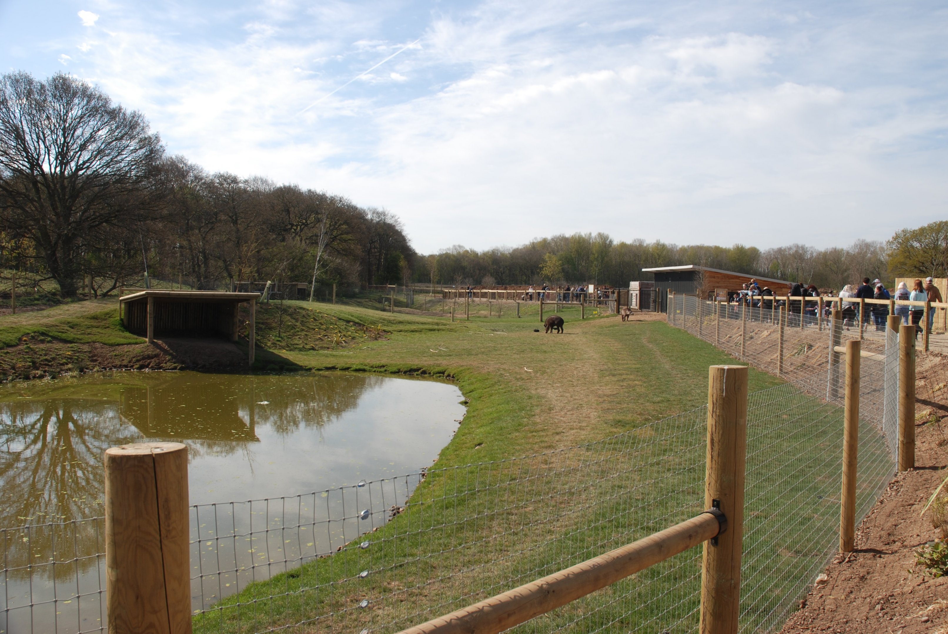 Tapir Enclosure at Yorkshire WP, 18th April 2021