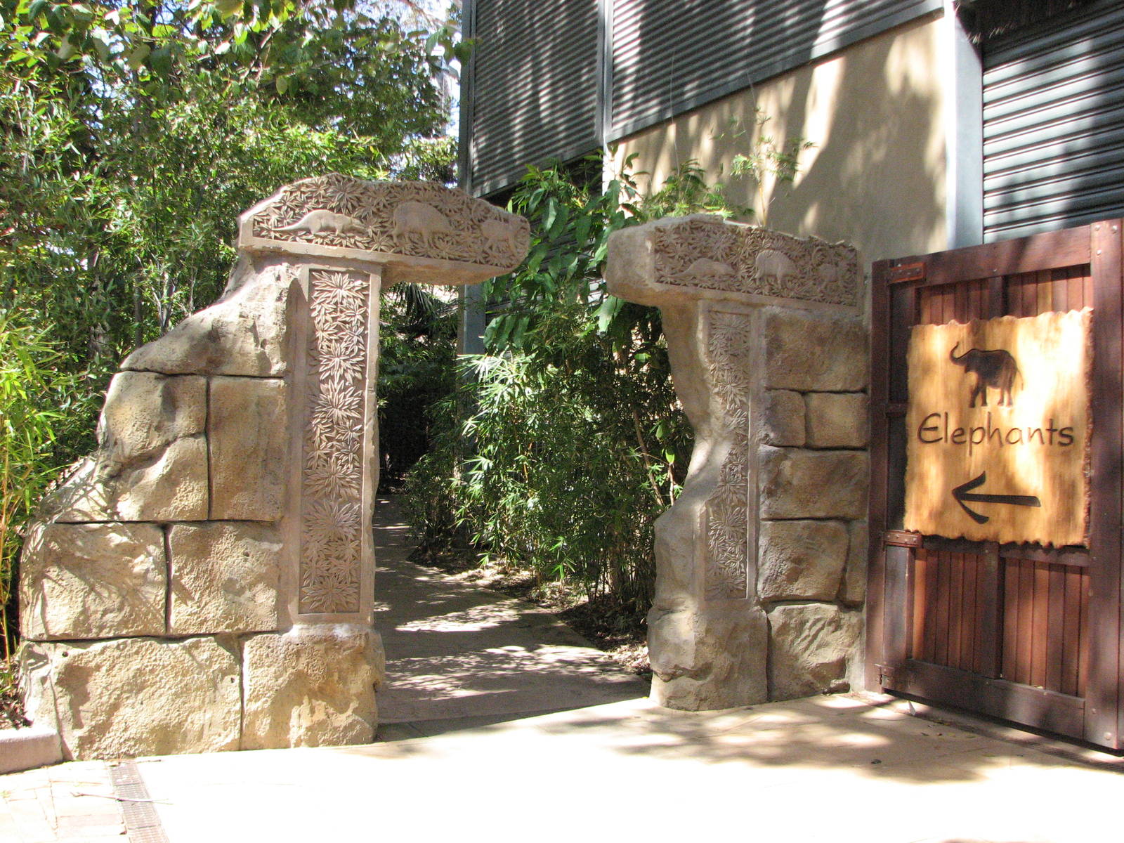 Taronga Zoo 2007 - Part of Elephant Trail in Wild Asia