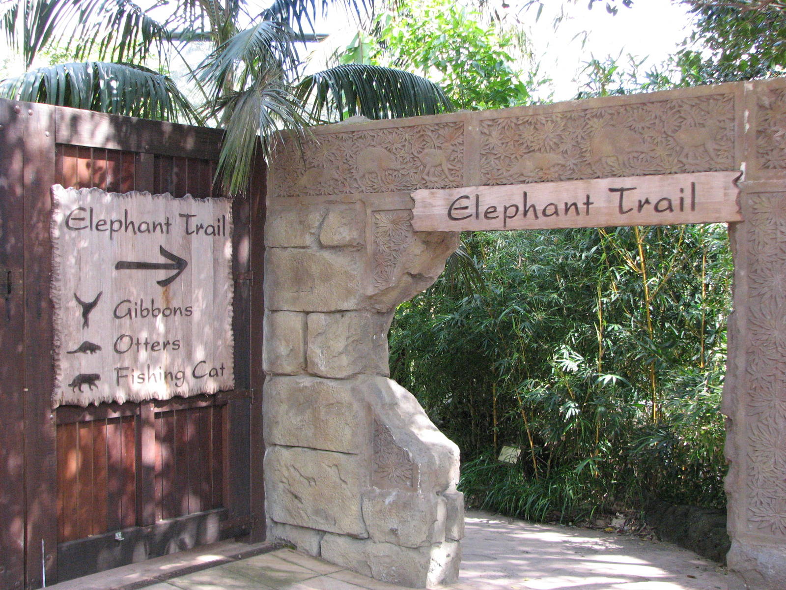 Taronga Zoo 2007 - Part of Elephant Trail in Wild Asia