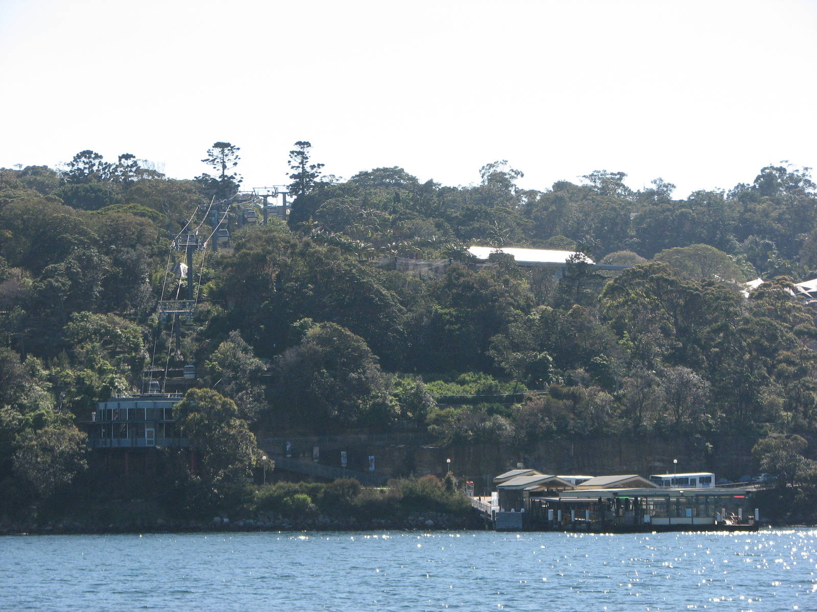 Taronga Zoo 2007 - Pier and cable car seen from the ferry