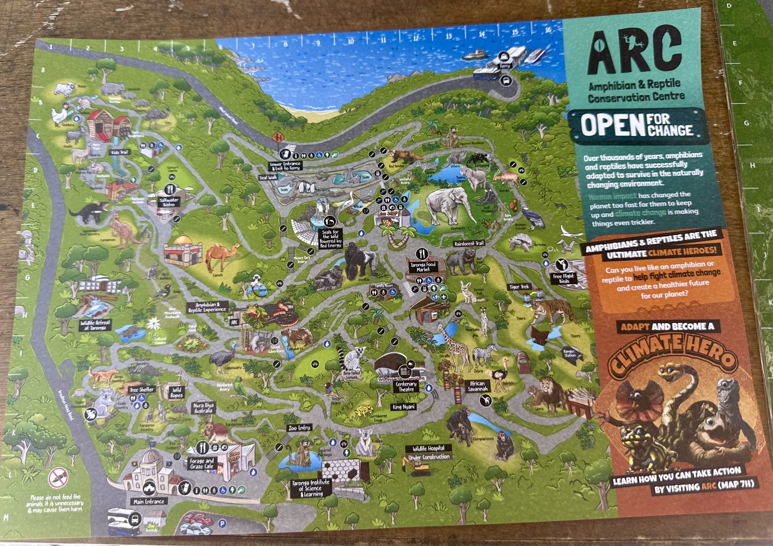 Taronga Zoo Map (2024) - Version 1