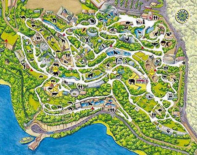Taronga Zoo - old map - 1999