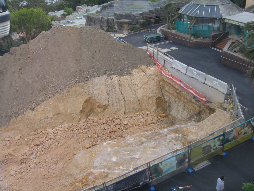 Taronga Zoo Sky Safari - construction work