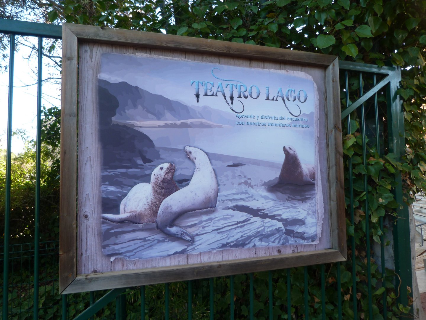 "Teatro Lago" sign -Faunia (2025)