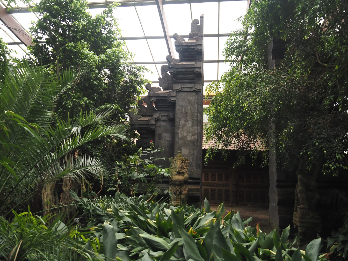 Temple and hut area in Jungle Trail, 2024-05-22