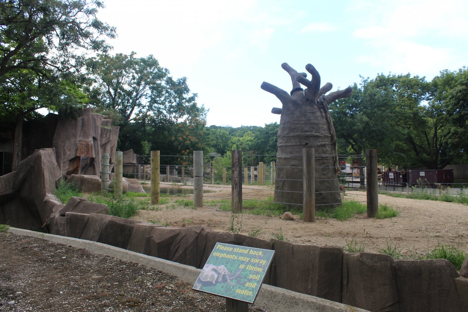 Temporary Hippo Exhibit (Former Elephant Exhibit)