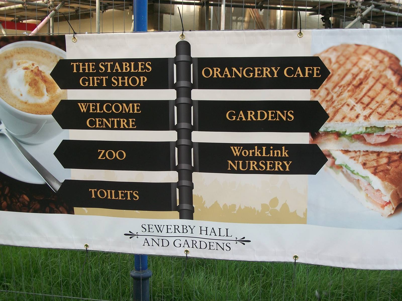 Temporary park signage, 11th April 2014