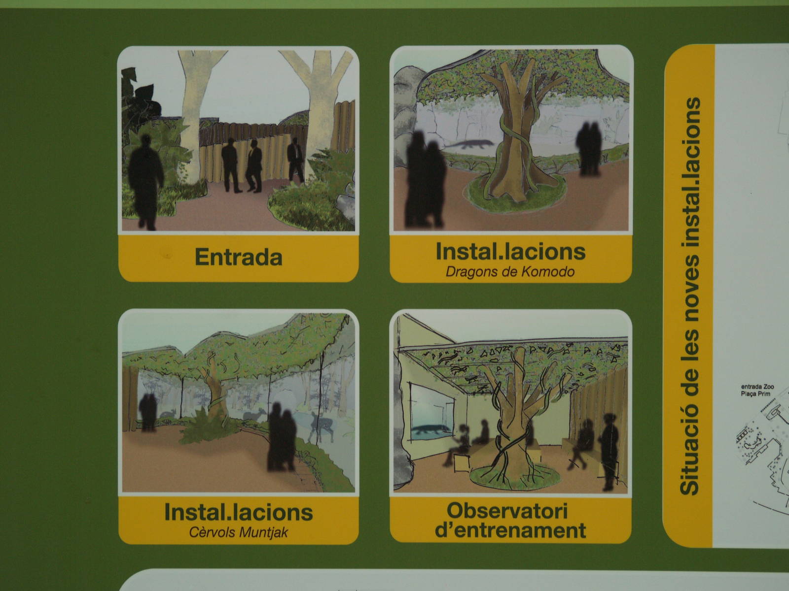 Terra de dragons: Pictures of the future Komodo dragon and muntjac exhibits