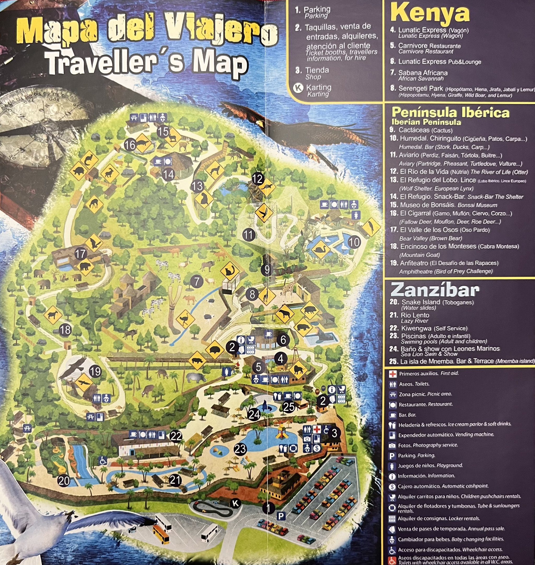 Terra Natura Murcia Zoo Map - undated