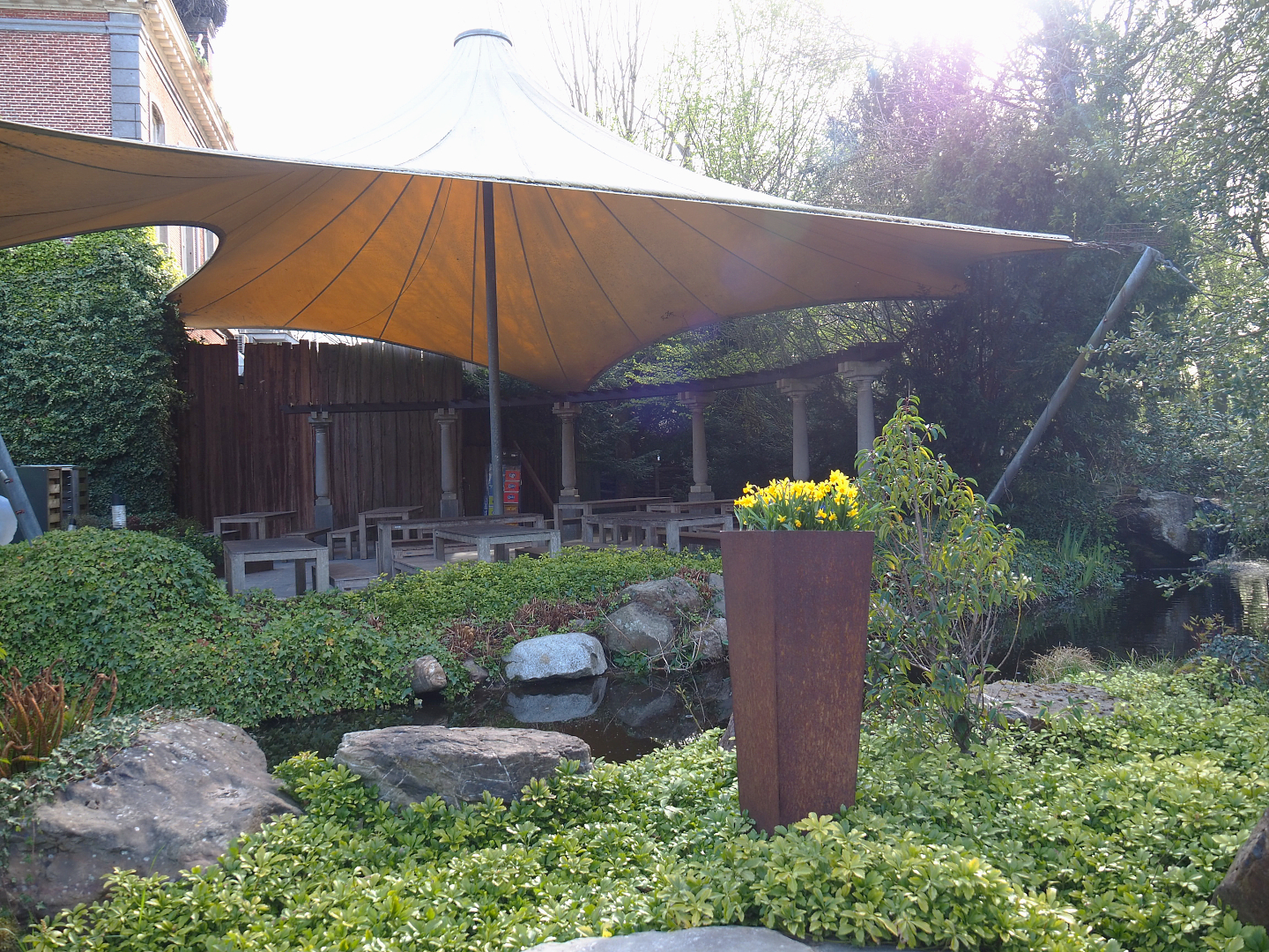 Terrace of restaurant 'Stork', 2022-04-12