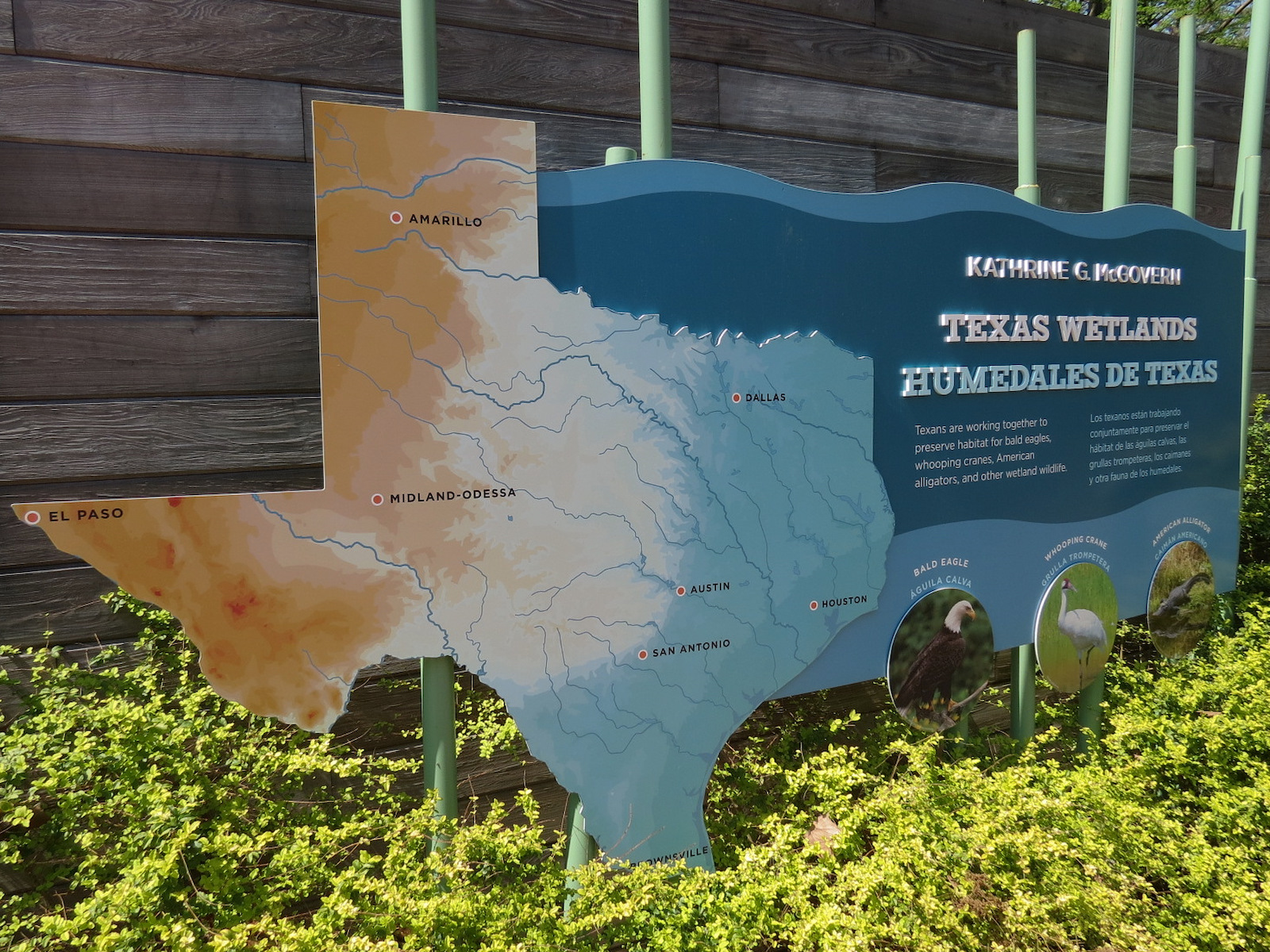 Texas Wetlands - Sign
