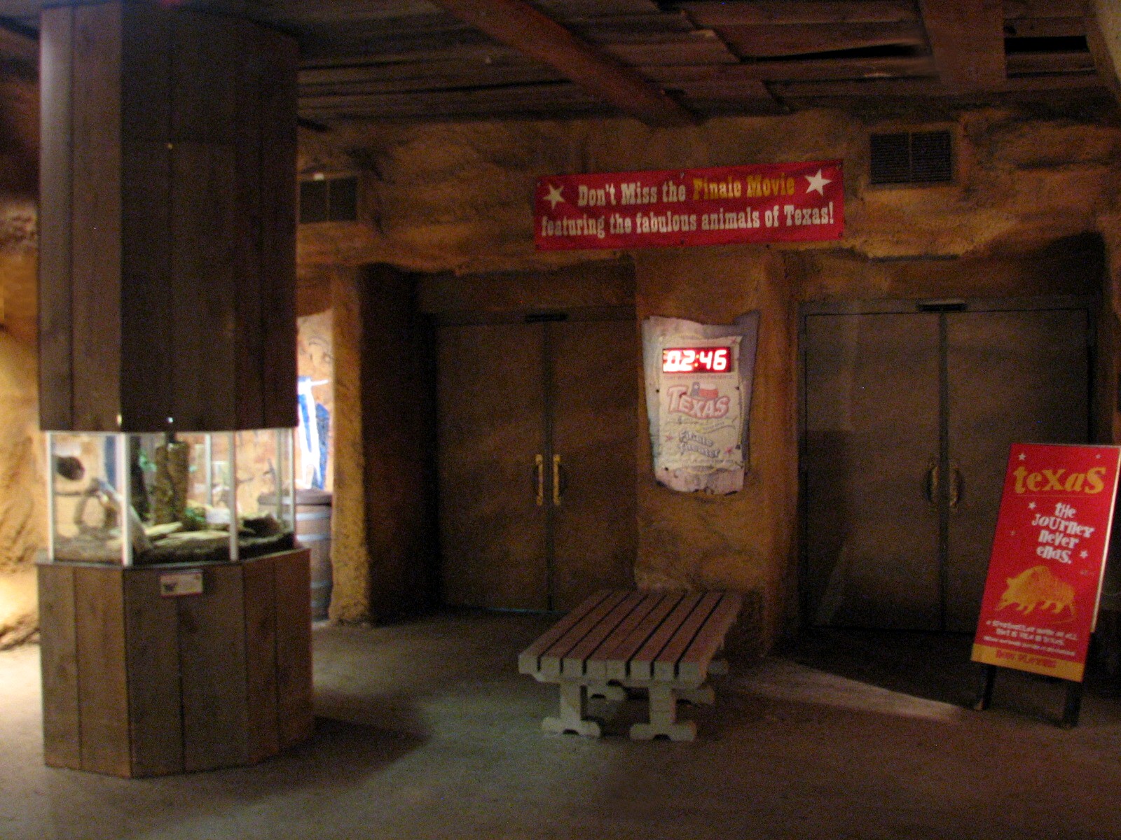 Texas Wild! - Mountains and Desert - Indigo Snake Exhibit and Theater Entry