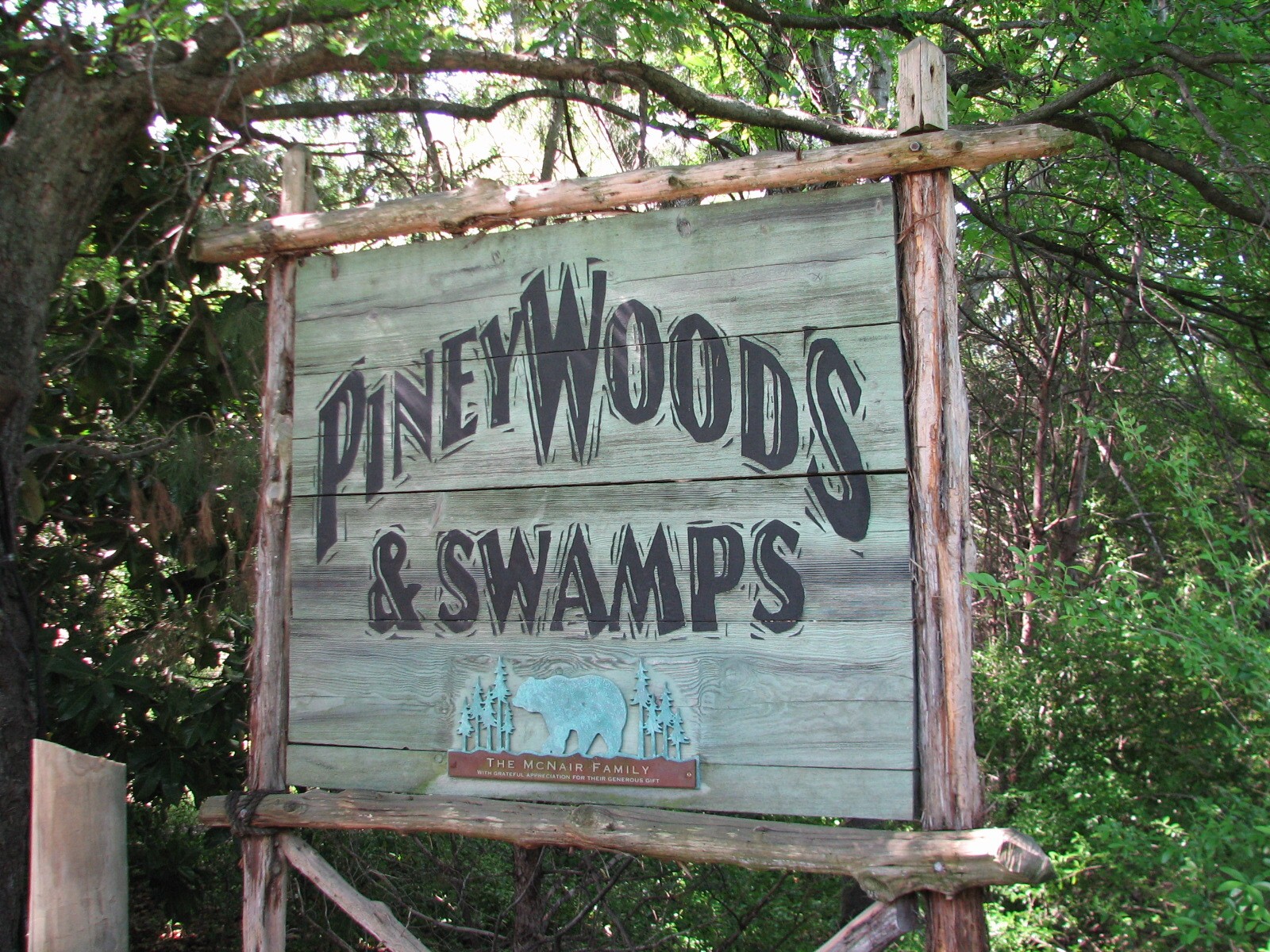 Texas Wild! - Pineywoods and Swamps - Sign