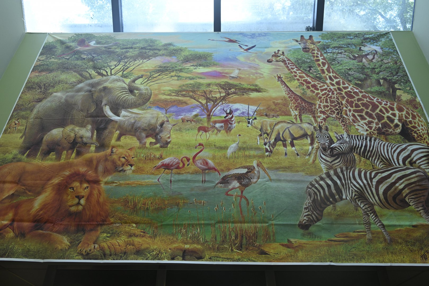 The (almost) Africa Murral in the Cafe/Gift Shop