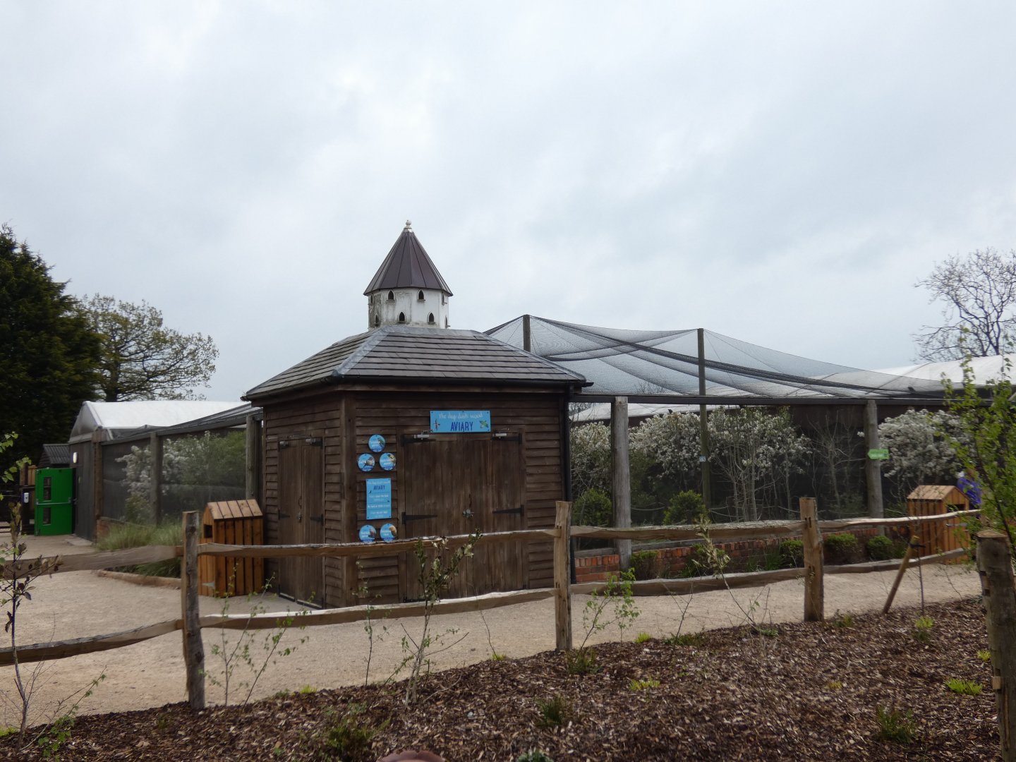 "The deep, dark wood aviary" in Gruffalo Discovery Land
